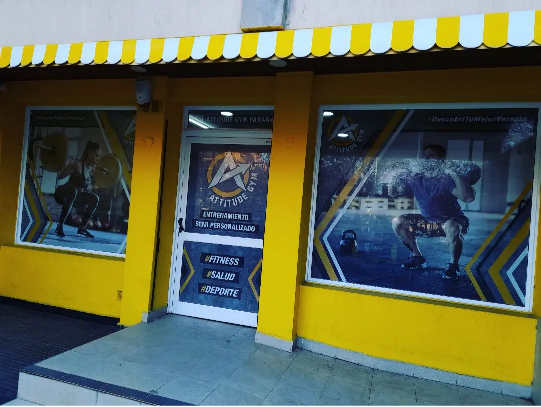 Frente del local de Attitude Gym en Paraná